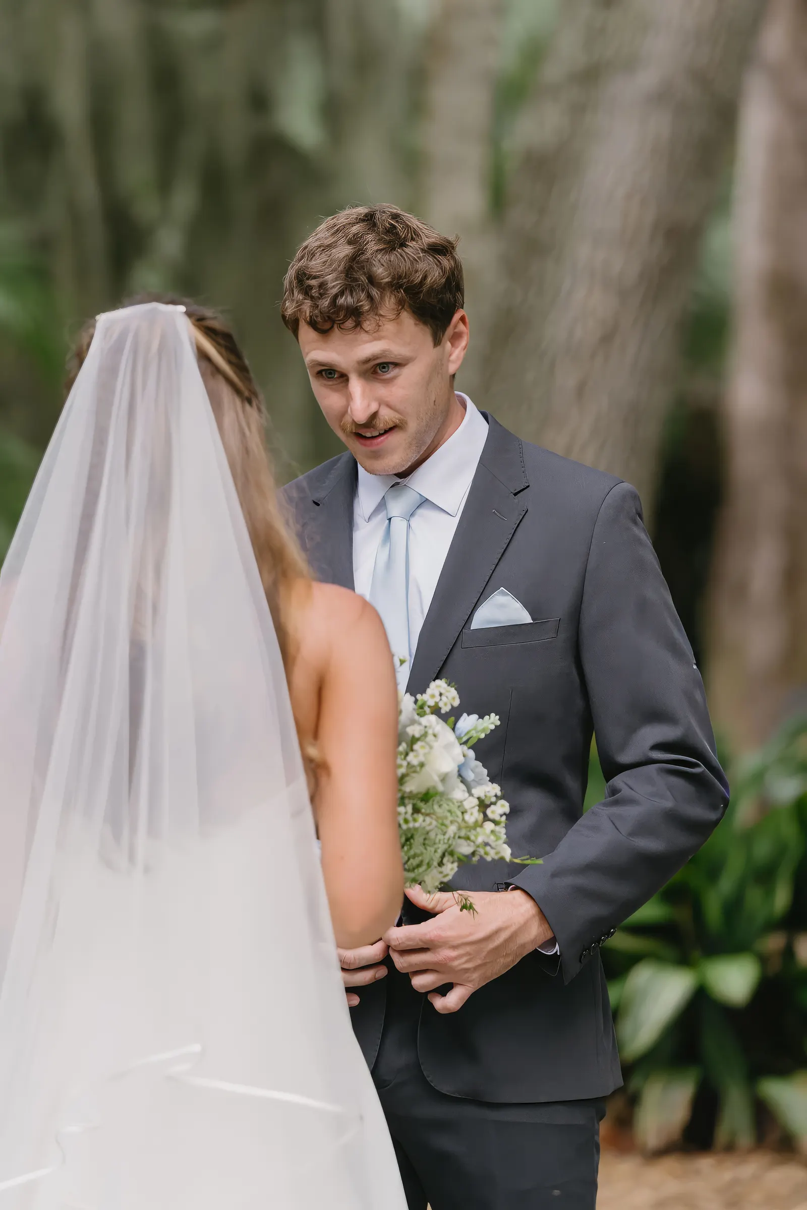 First Look — Elisabeth & Cody wedding, Dallas–Fort Worth