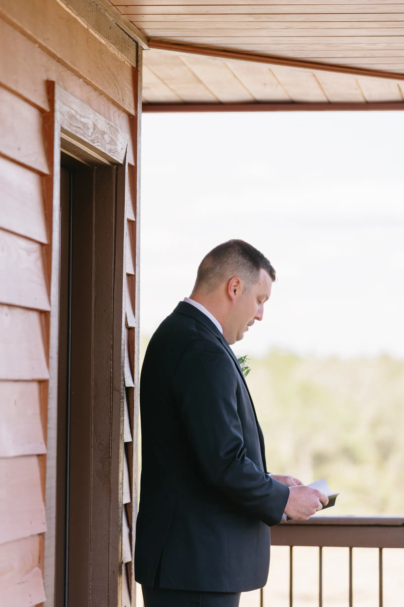 First Look — Miranda & Cody wedding, Dallas–Fort Worth
